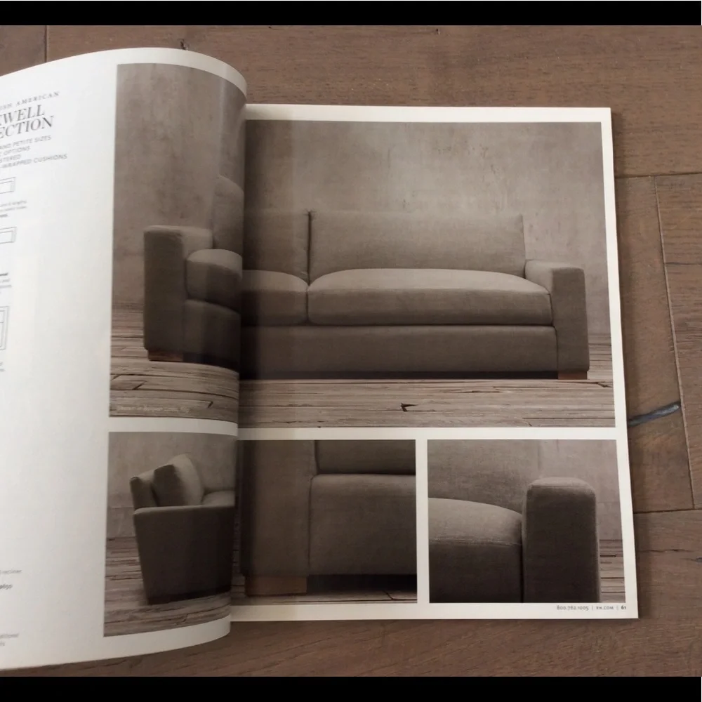 RH restoration hardware catalog table look book